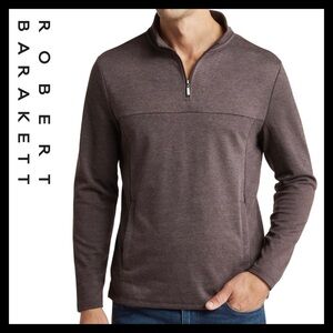 Robert Barakett Men’s Luxury Milligan Half-Zip Shirt Size (M) Medium Like NEW